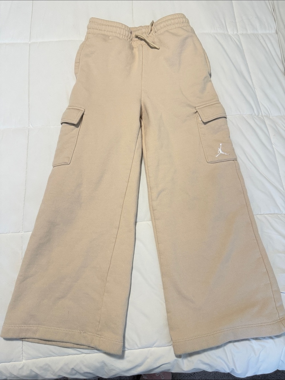 Jordan Beige Cargo Joggers for Kids